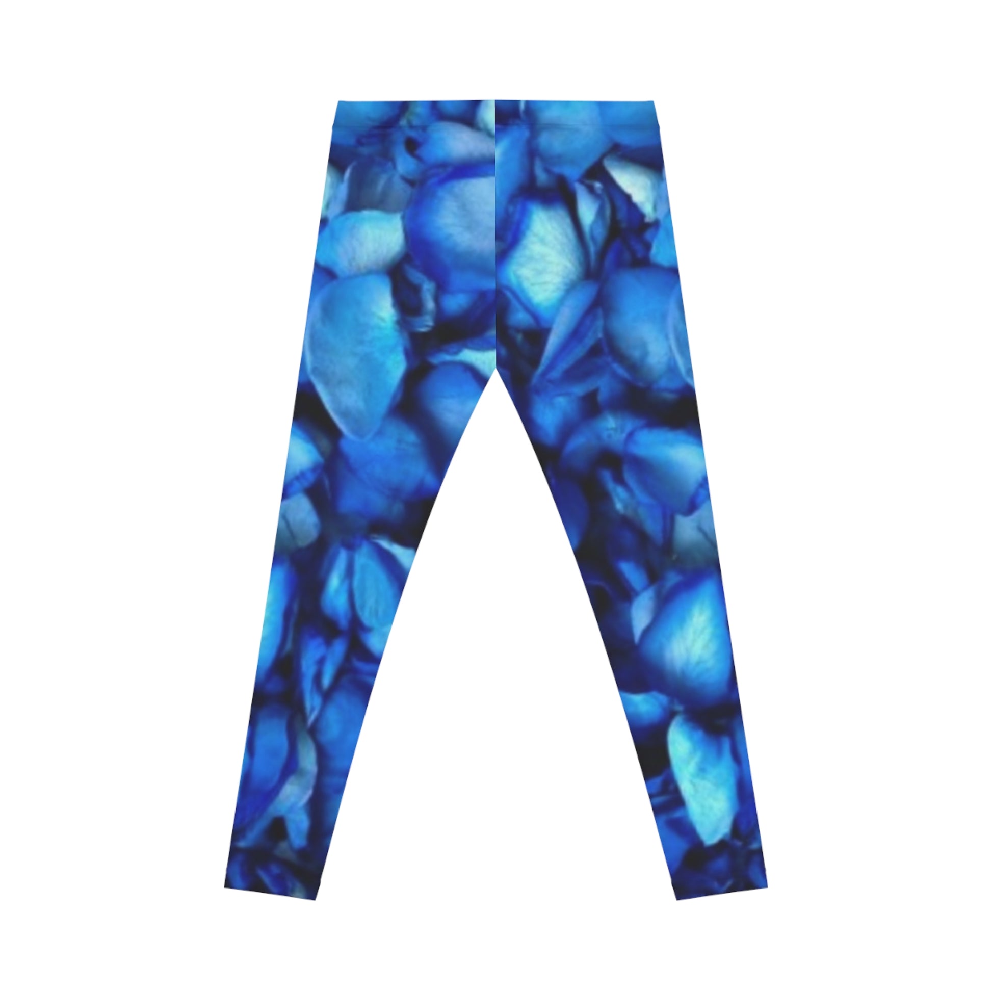 Blue Petals Comfortable Floral Casual Leggings