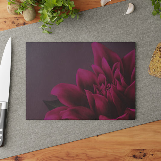 Magenta Dahlia Cutting Board