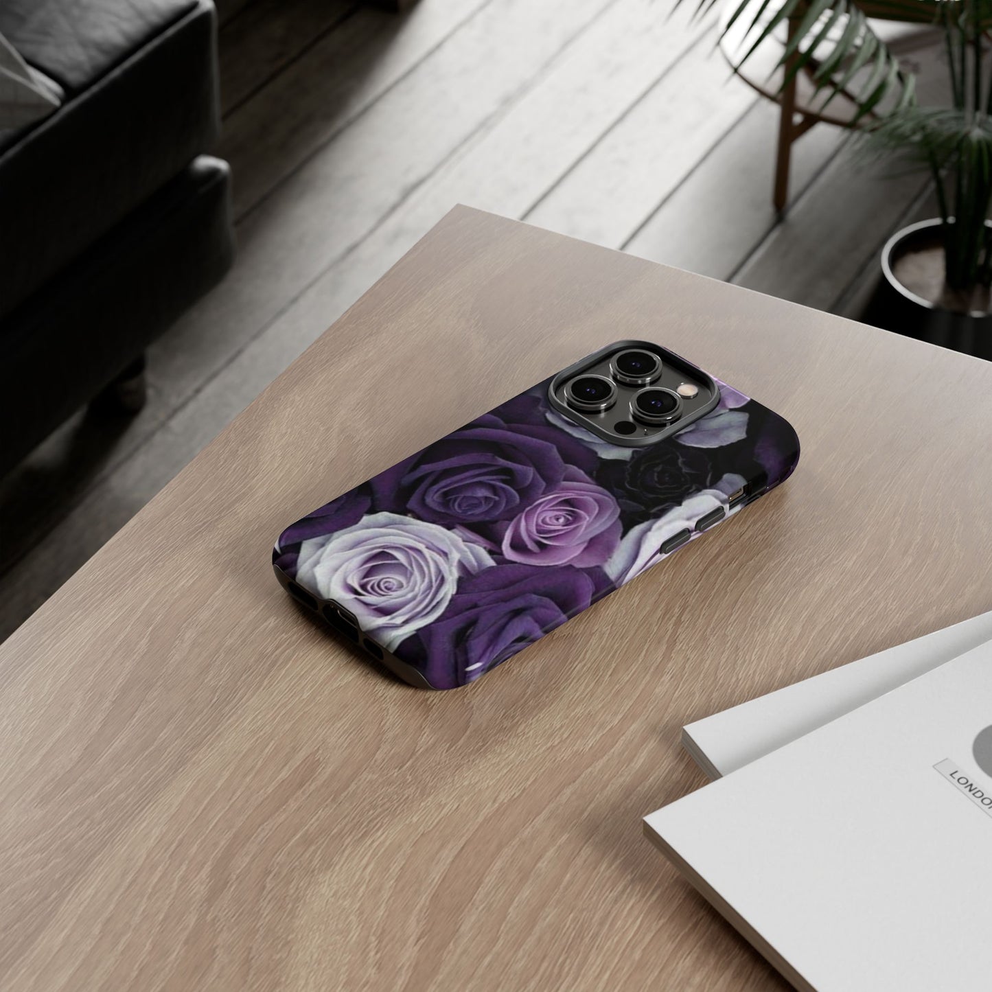 Purple Roses Tough Phone Case