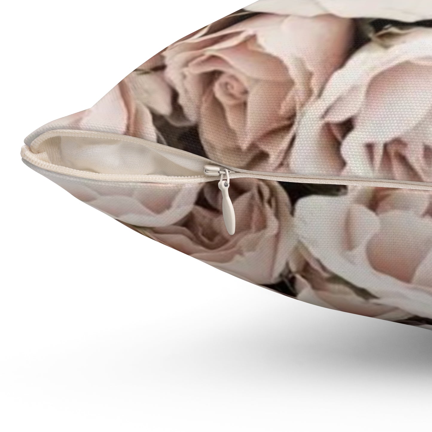 Light Pink Roses Square Pillow