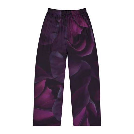 Dark Purple Floral Pajama Pants