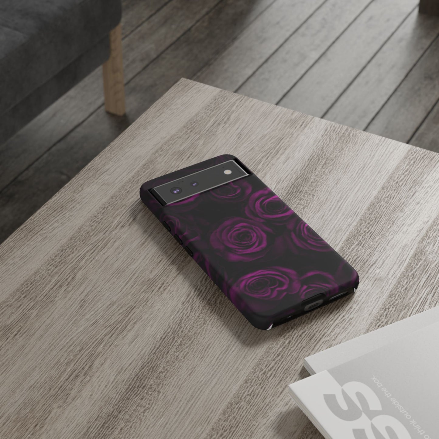 Dark Purple Roses Phone Tough Case