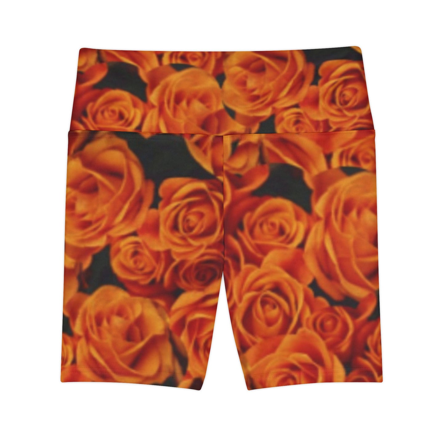 Orange Roses Floral Design Women's Workout Shorts