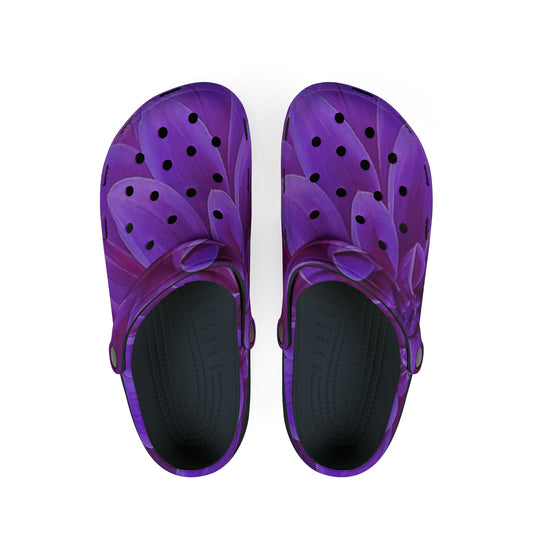 Purple Dahlia Foam Shoes