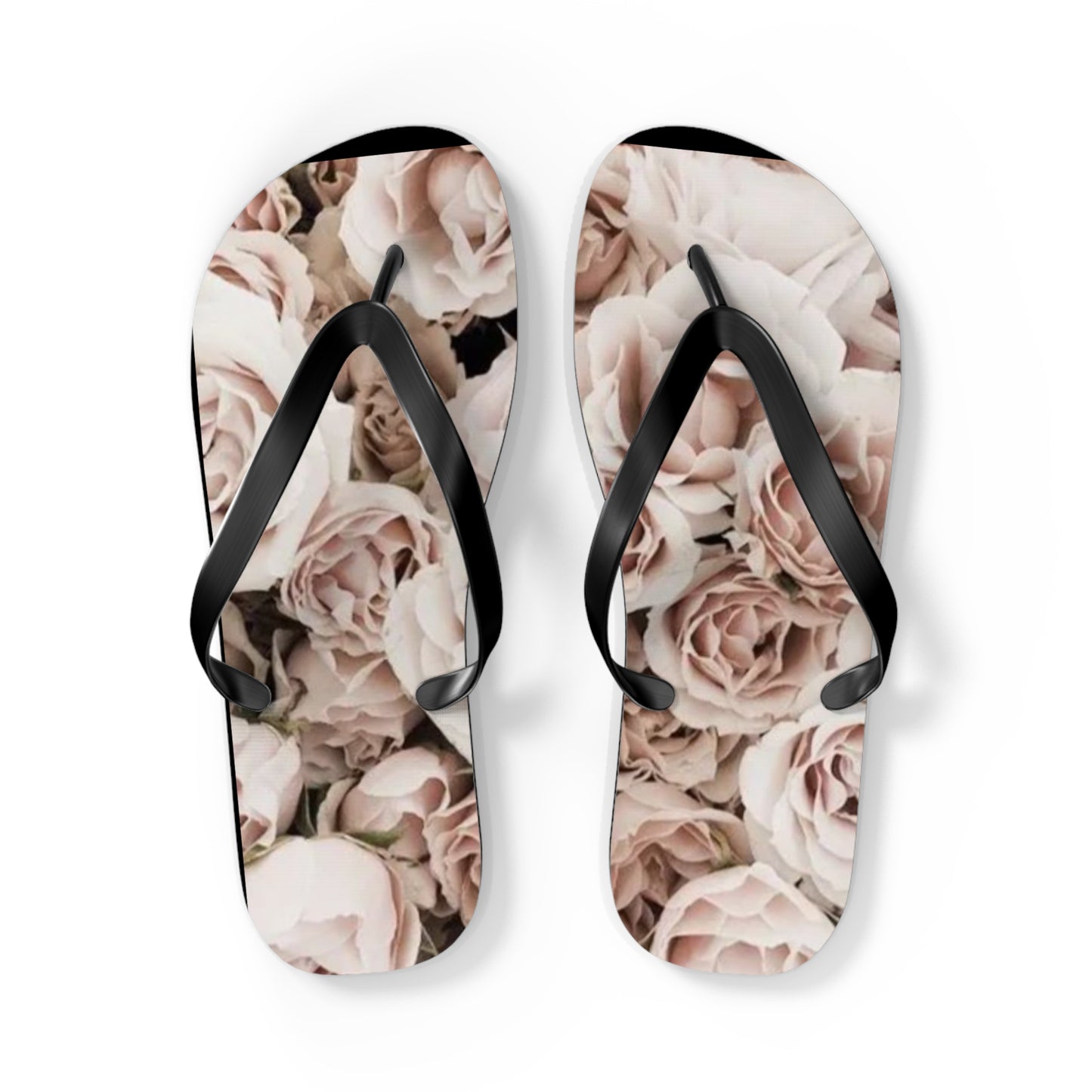 Light Pink Roses Flip Flops