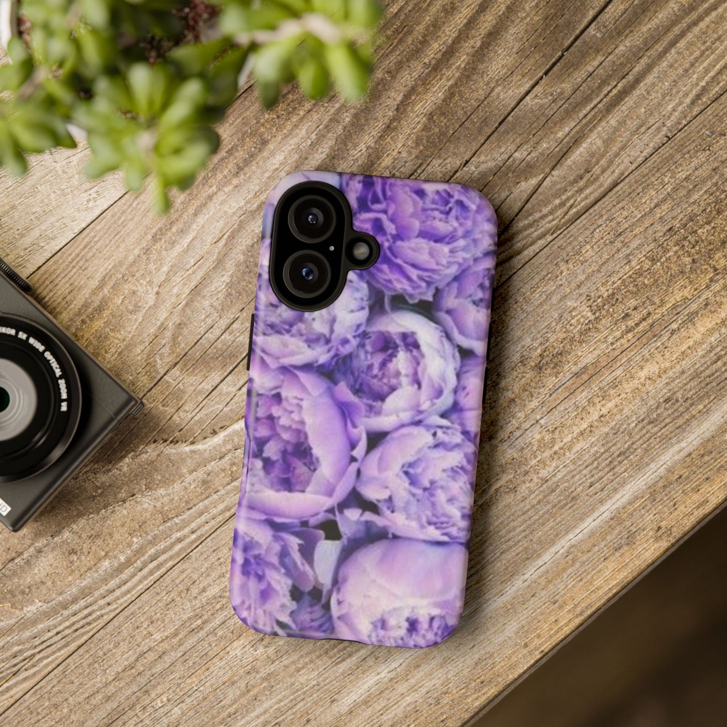 Purple Peony Tough Phone Case