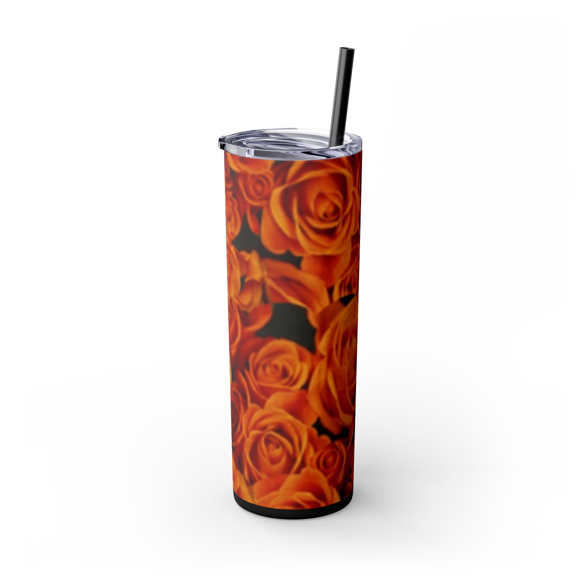 Orange Roses Skinny Tumbler – Durable Stainless Steel 20 oz

