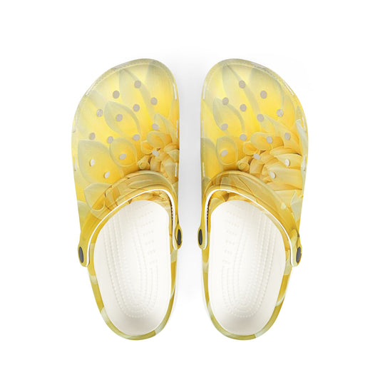 Yellow Dahlia Foam Shoes