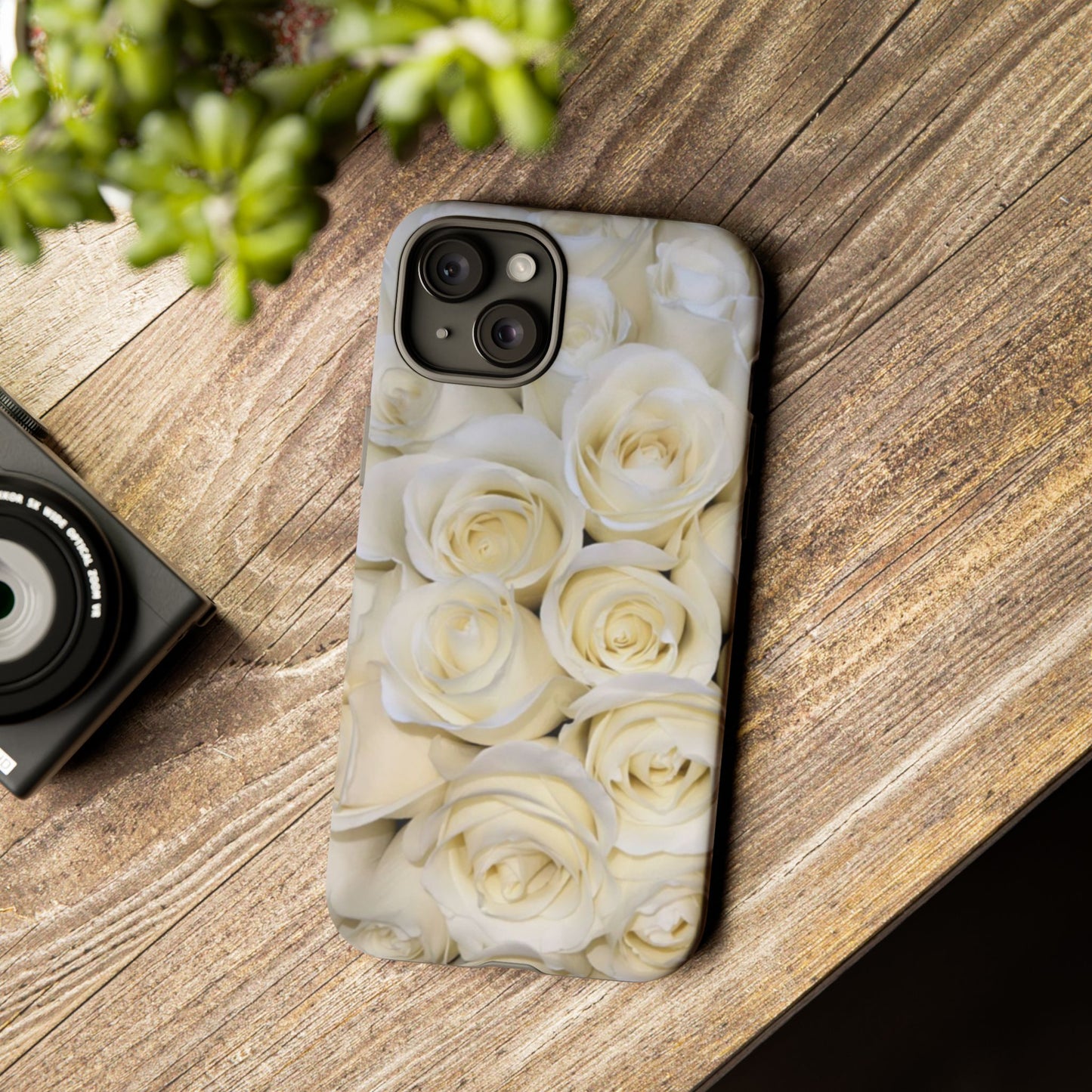 White Roses Tough Phone Case