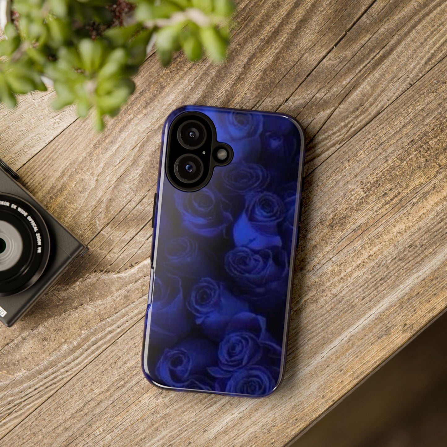 Dark Blue Roses Tough Phone Case