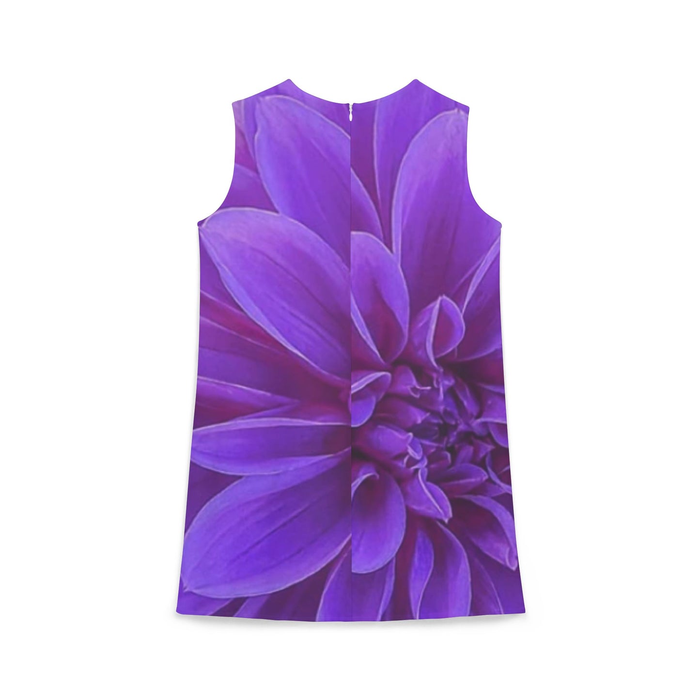 Purple Dahlia Sleeveless Dress