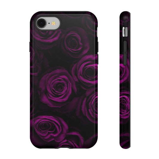 Dark Purple Roses Phone Tough Case