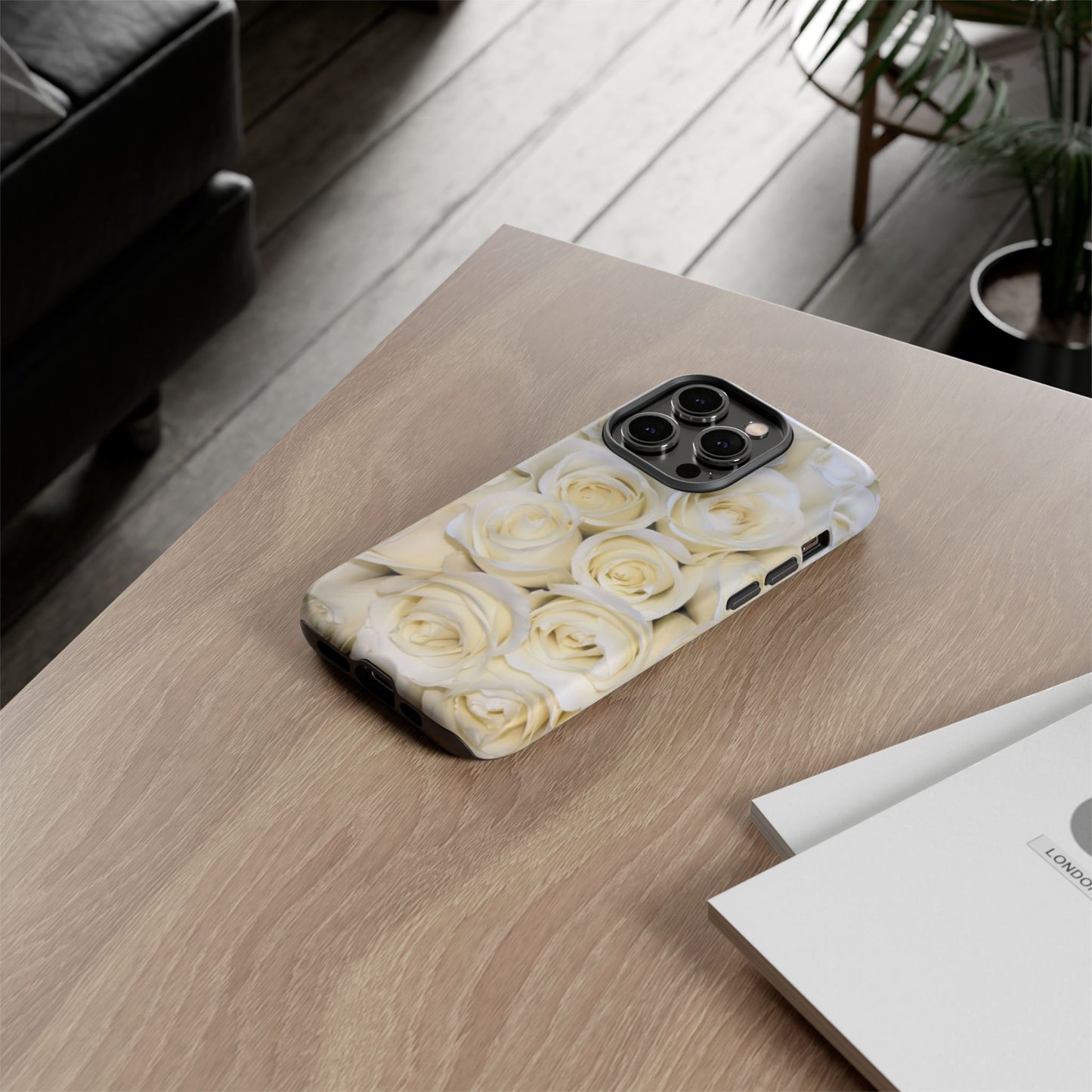 White Roses Tough Phone Case