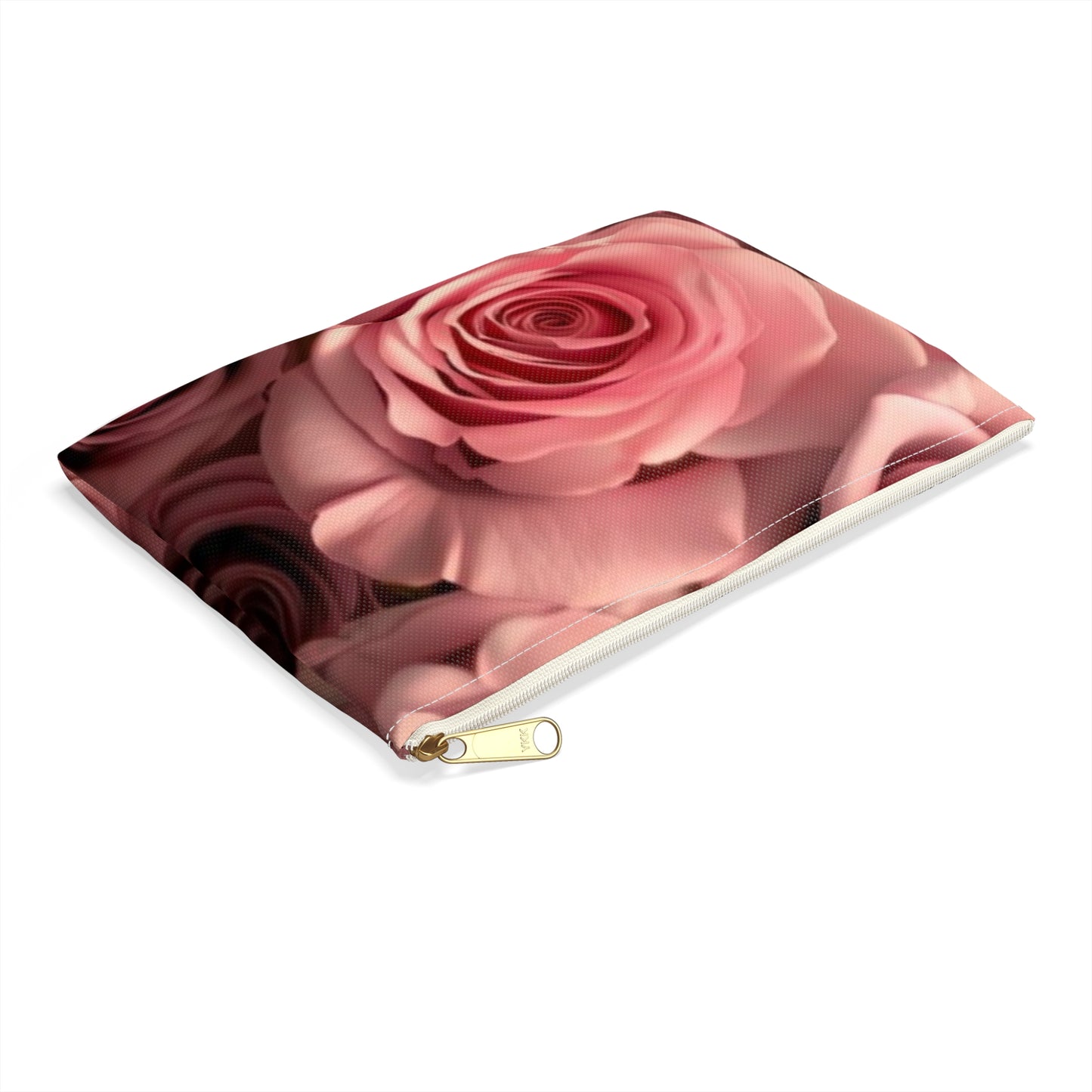 Pink Roses Accessory Pouch
