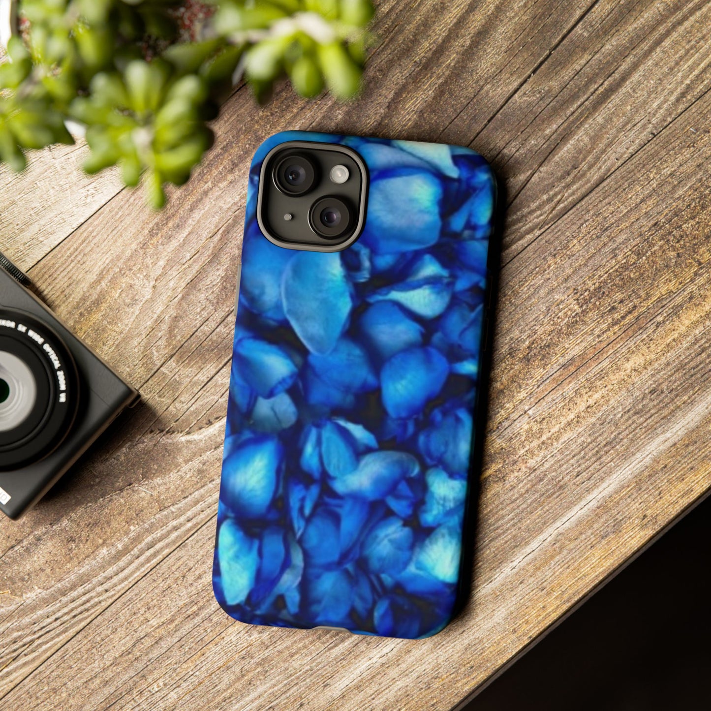 Blue Petals Tough Phone Case