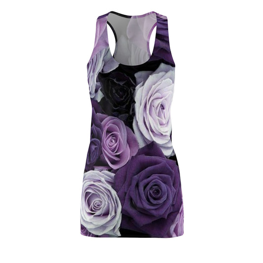 Purple Roses Racerback Dress