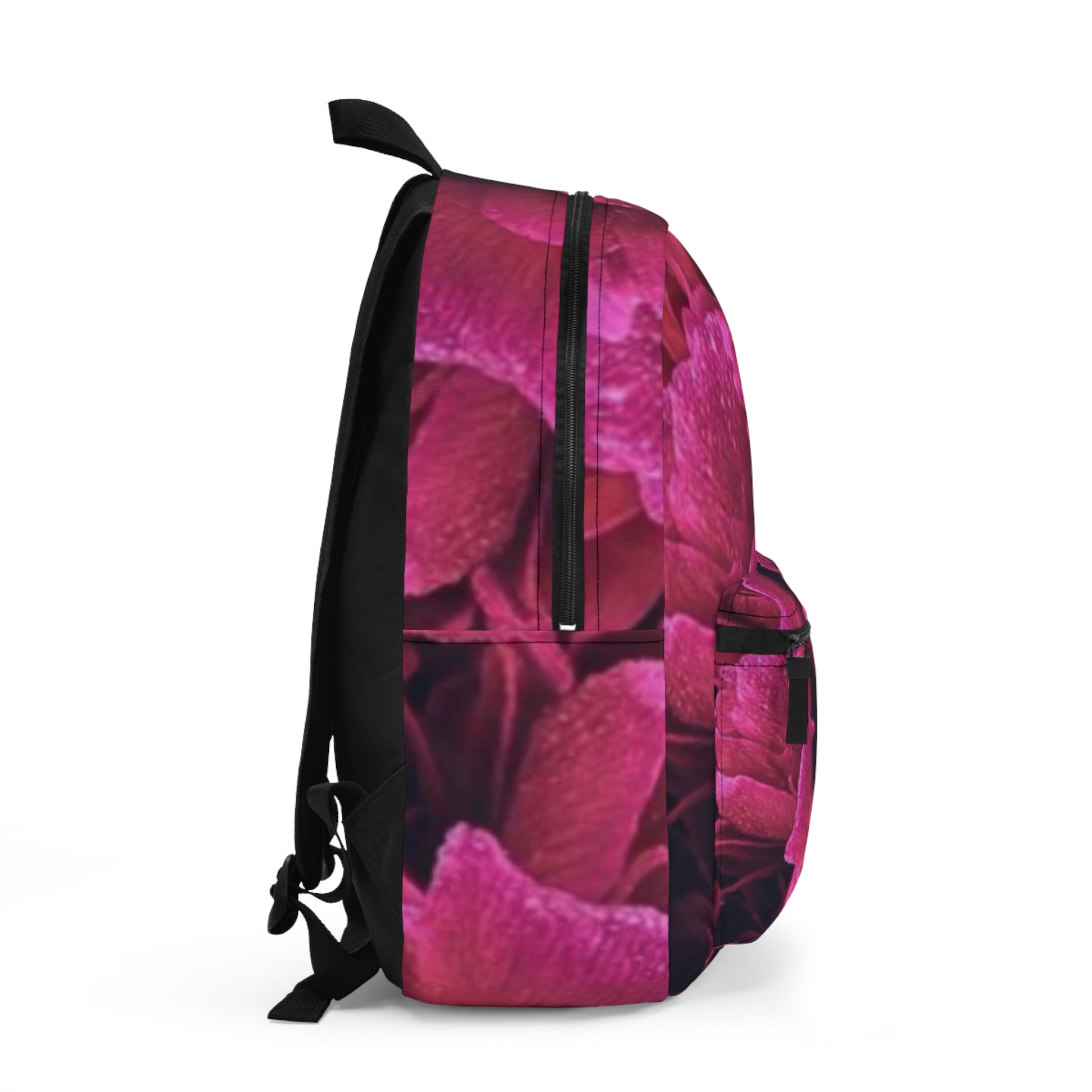 Magenta Floral Backpack for Travel