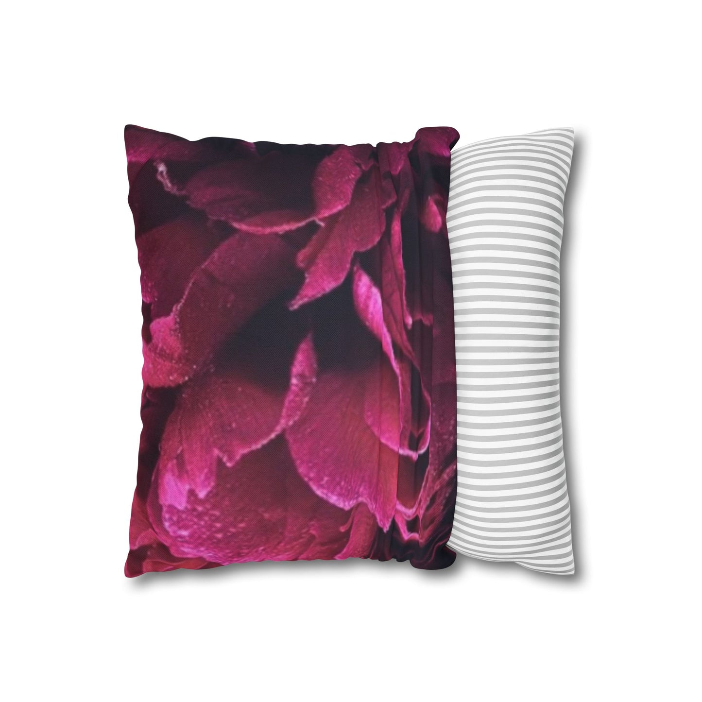 Magenta Floral Square Pillowcase
