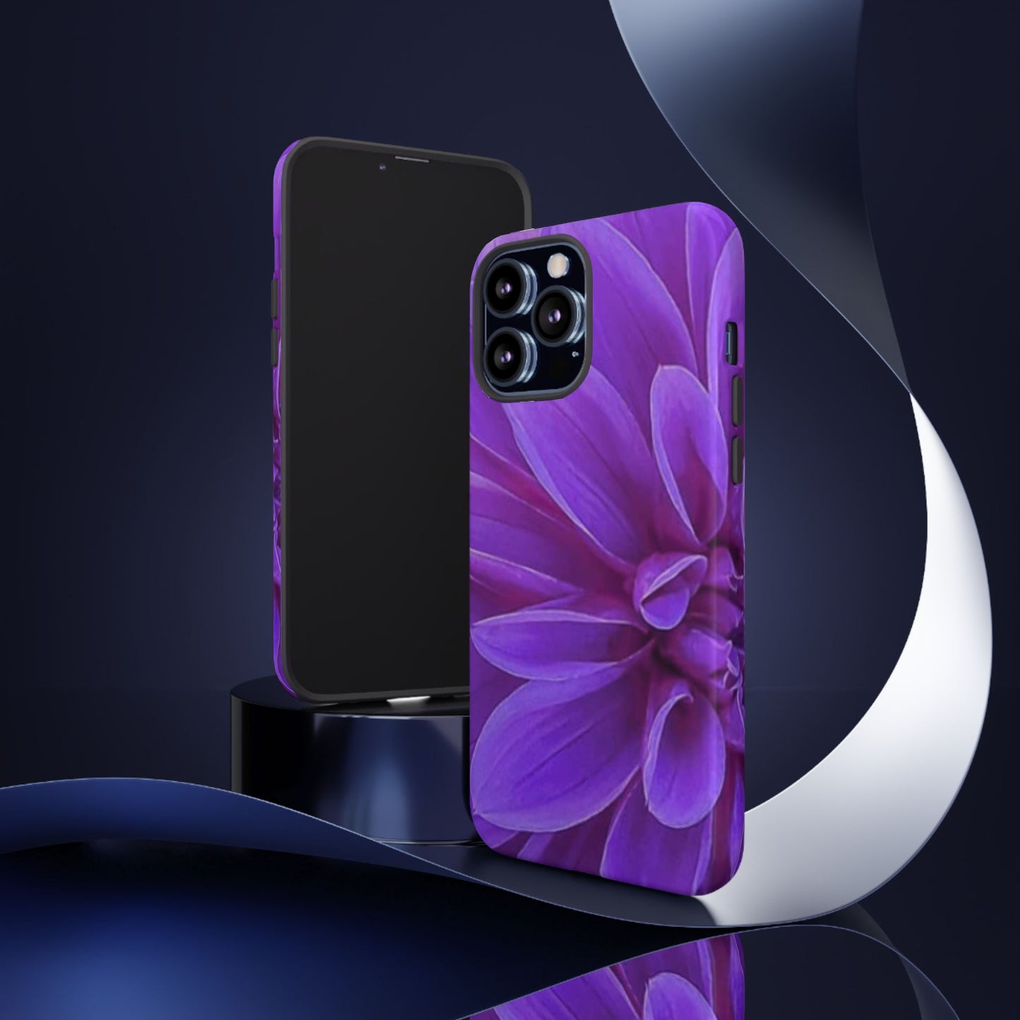 Purple Dahlia Tough Phone Case