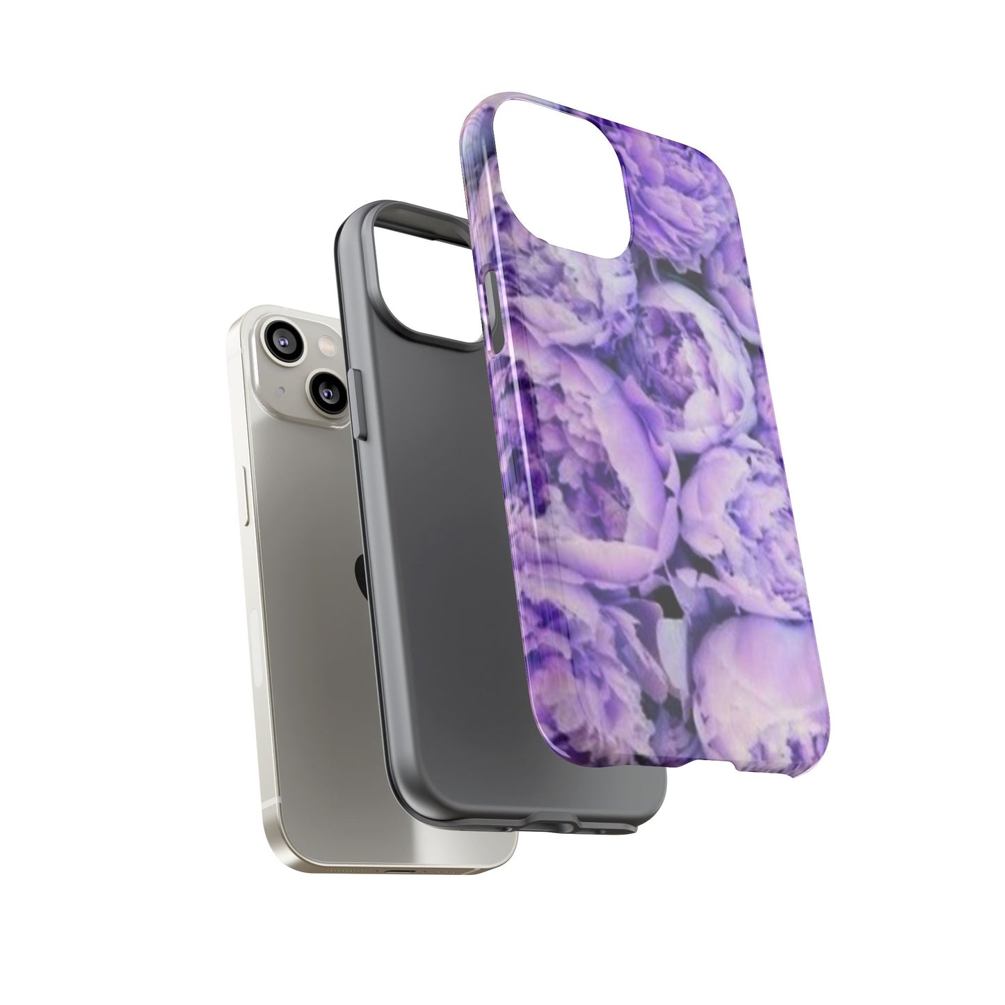 Purple Peony Tough Phone Case