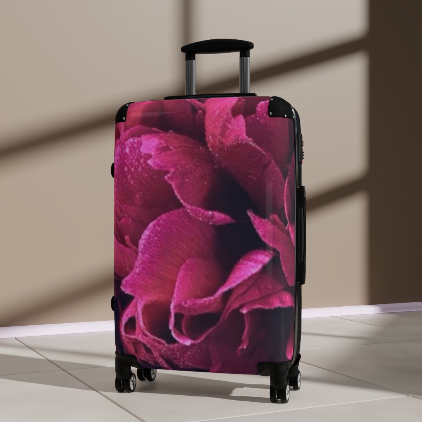 Magenta Floral Suitcase