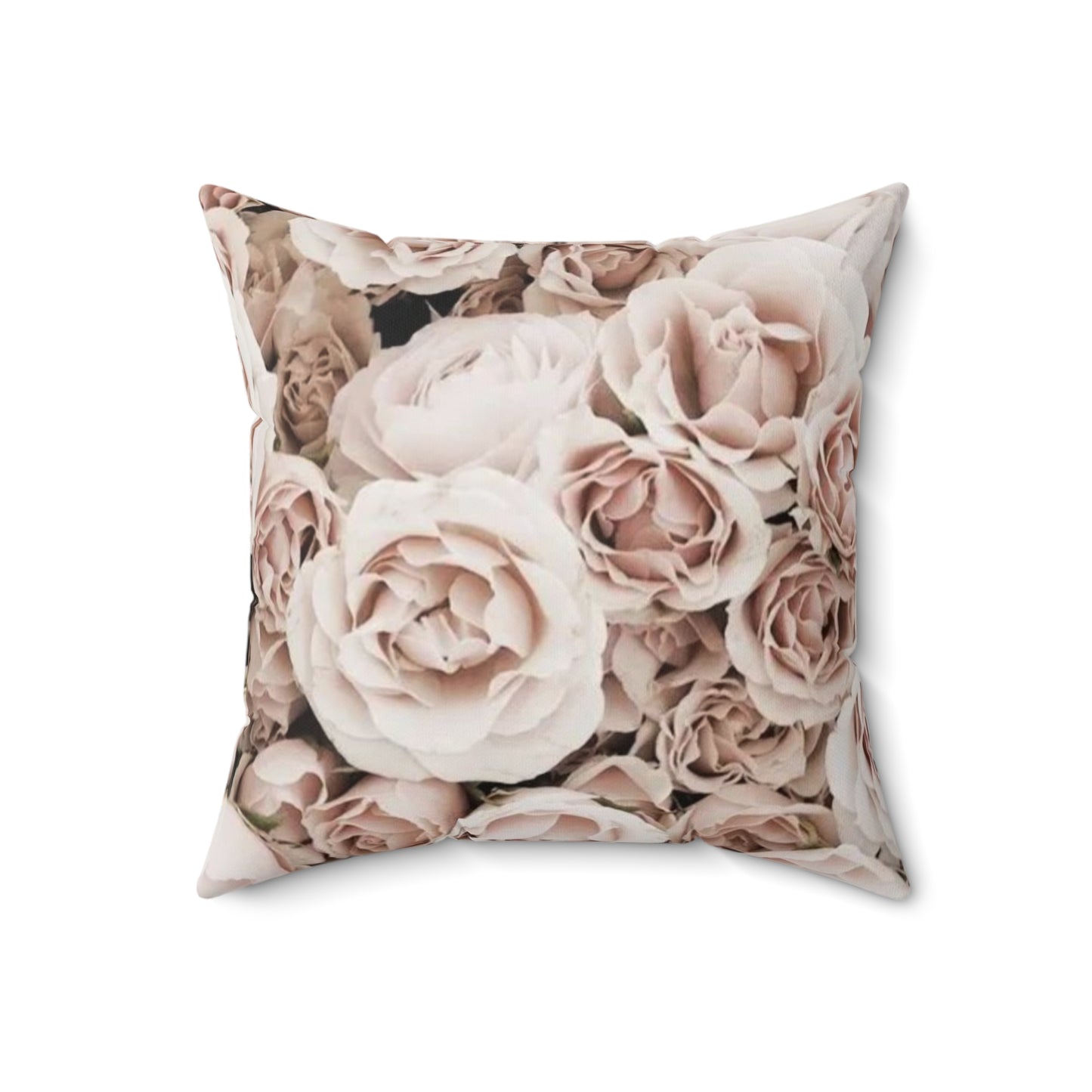 Light Pink Roses Square Pillow