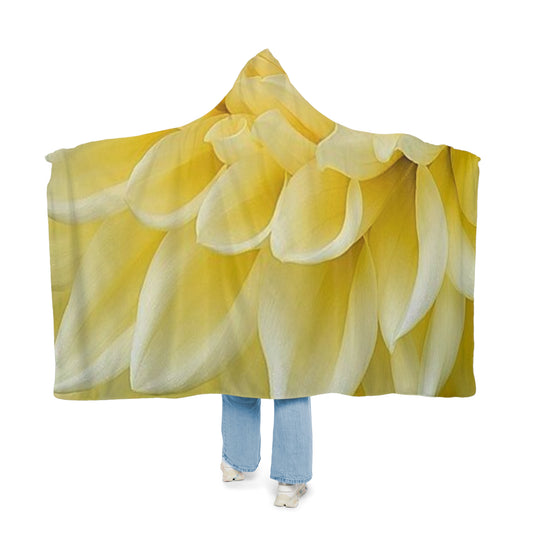 Yellow Dahlia Hood Blanket