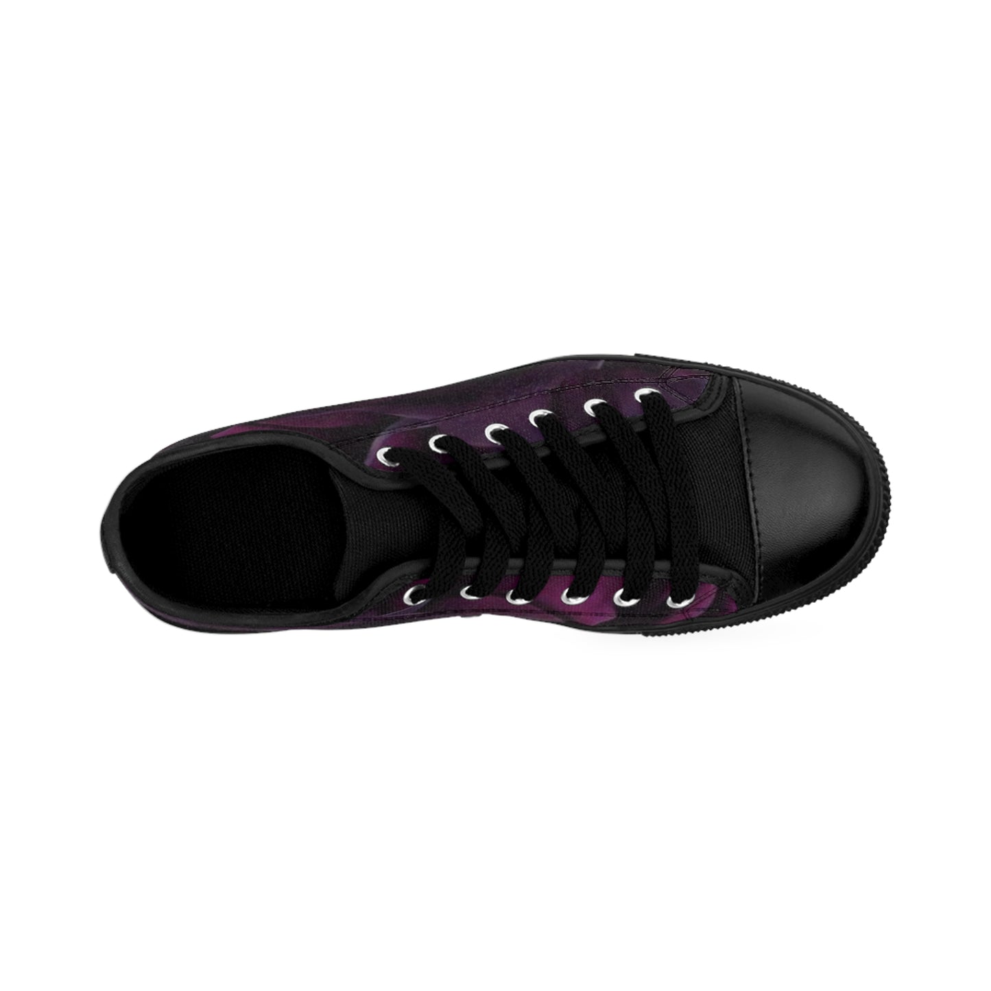 Dark Purple Floral Sneakers