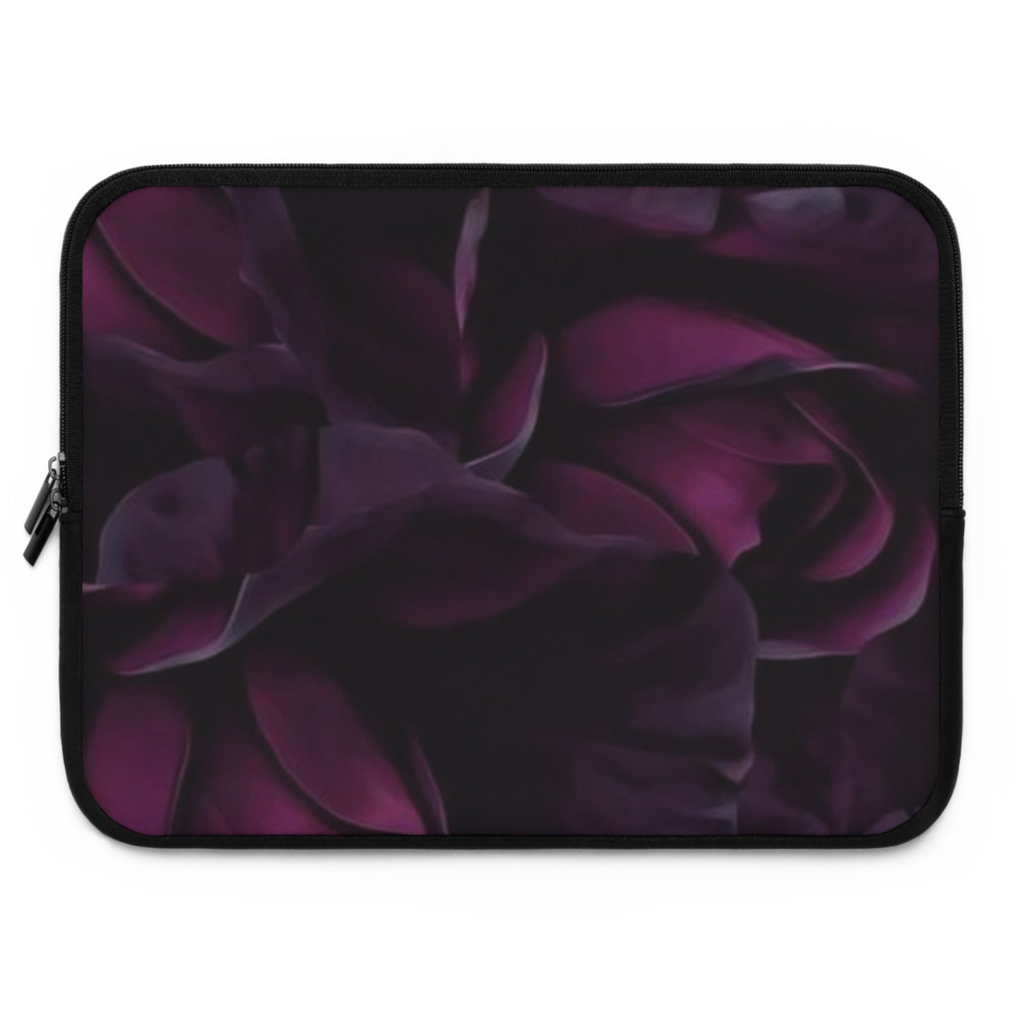 Dark Purple Floral Laptop Sleeve