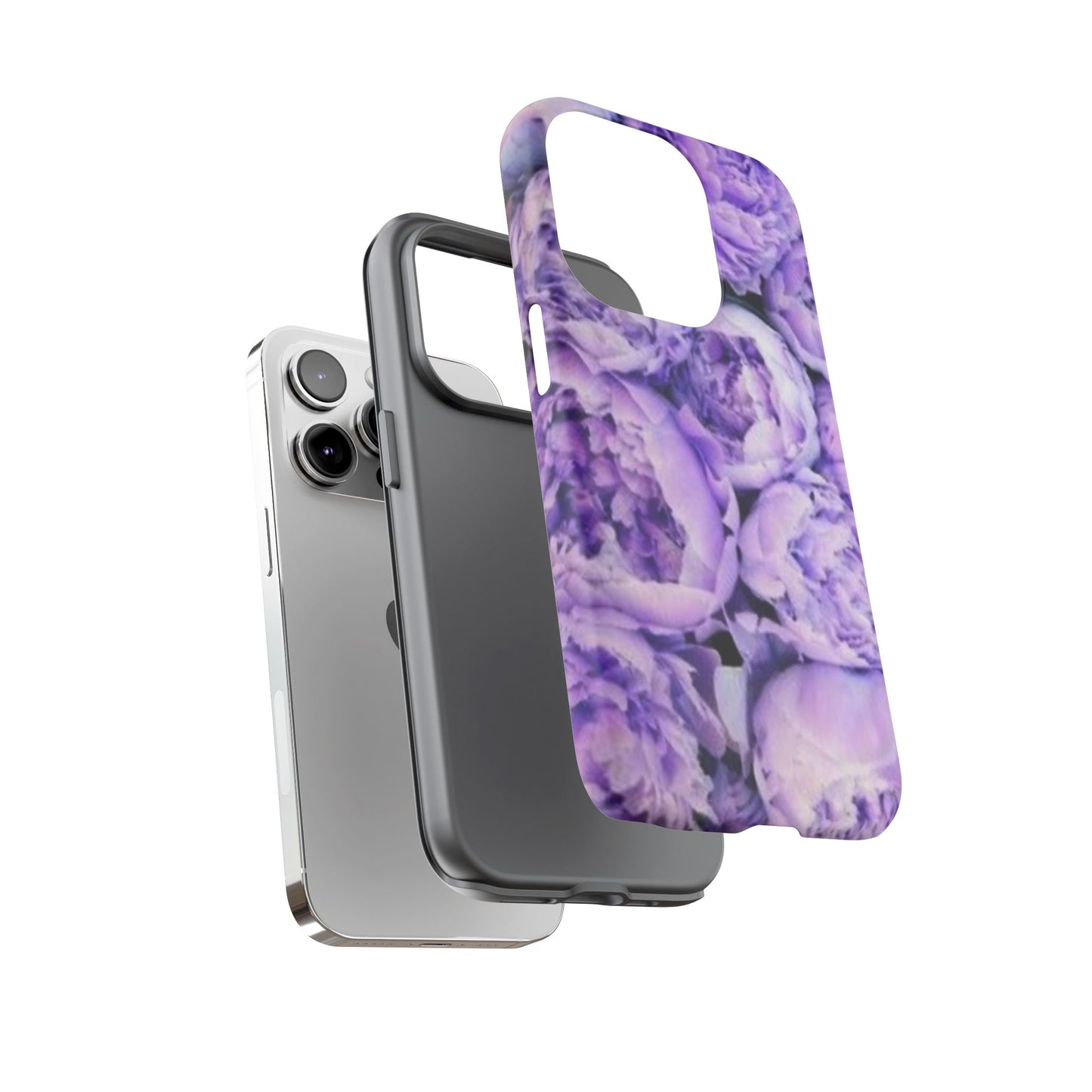 Purple Peony Tough Phone Case