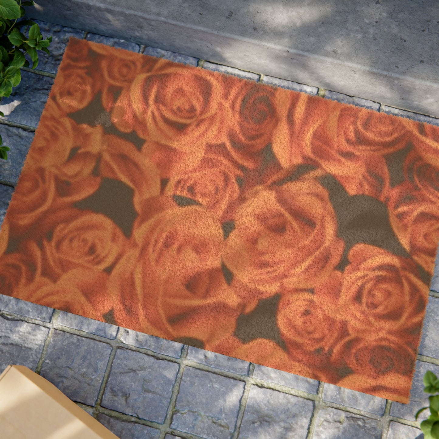 Orange Roses Doormat