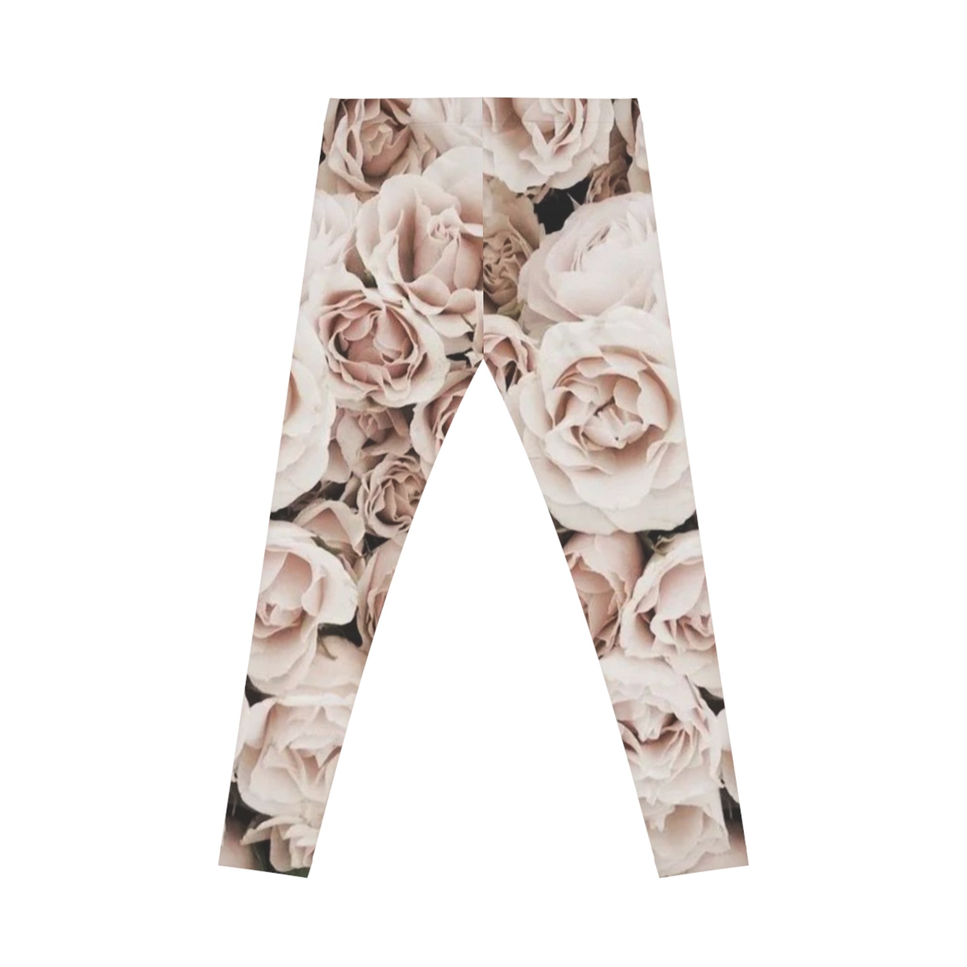 Light Pink Comfortable Floral Casual Leggings
