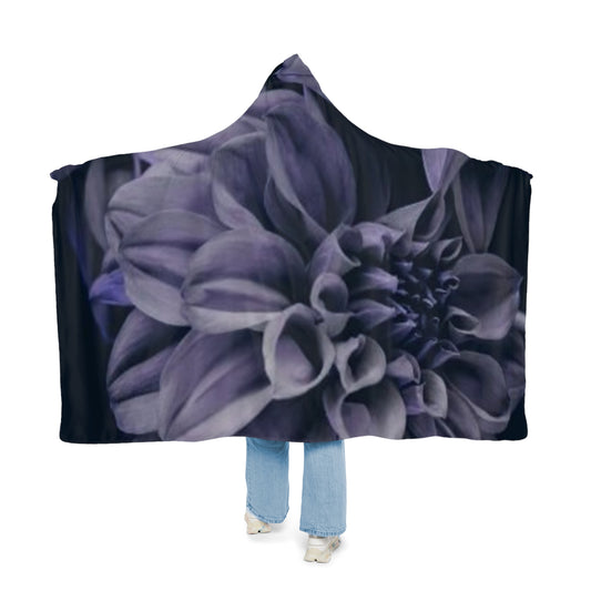 Blue Dahlia Hood Blanket