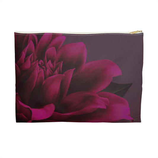 Magenta Dahlia Accessory Pouch