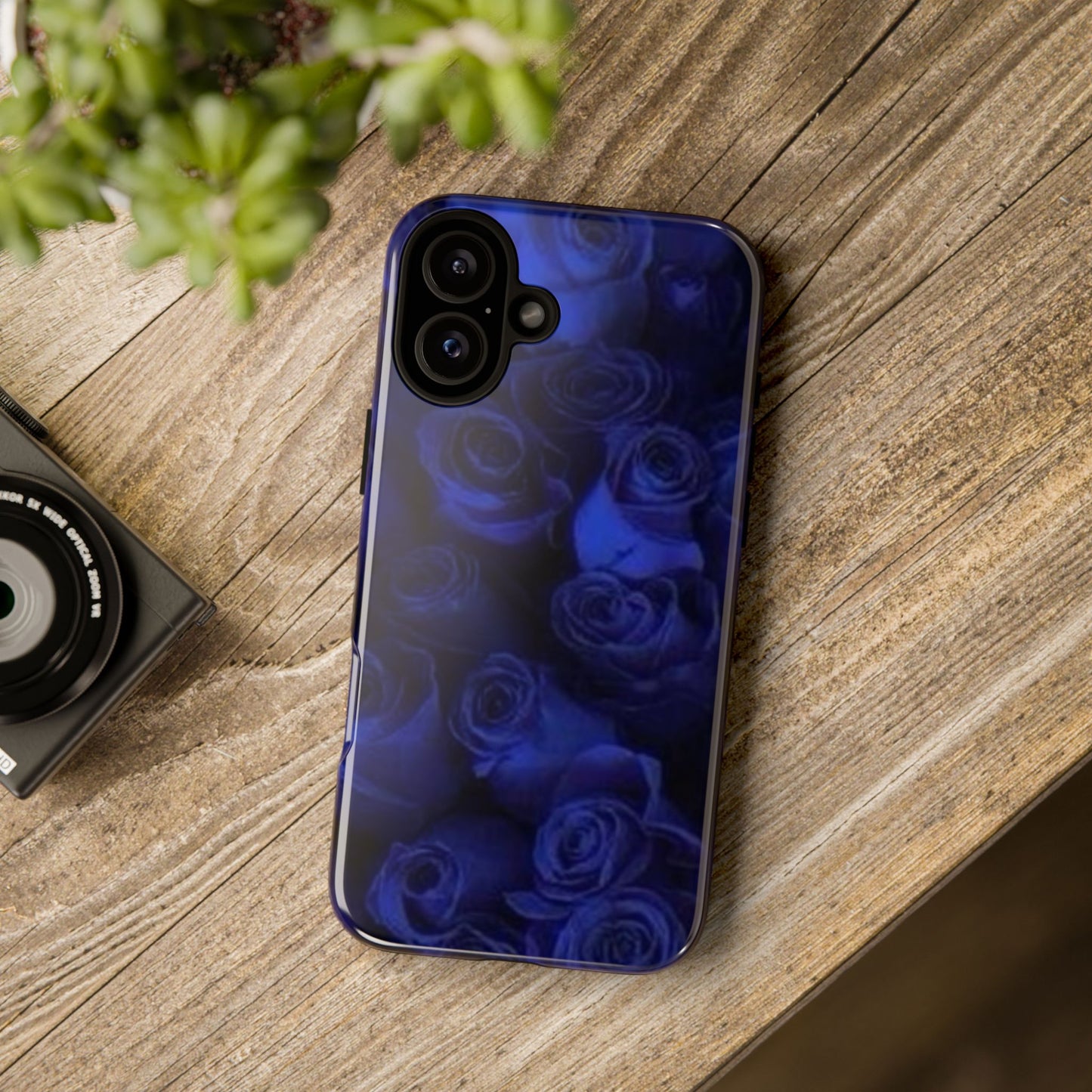 Dark Blue Roses Tough Phone Case