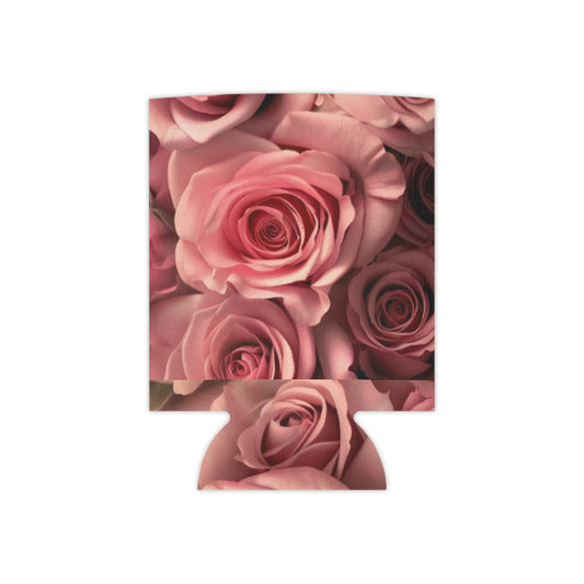 Pink Roses Can Cooler