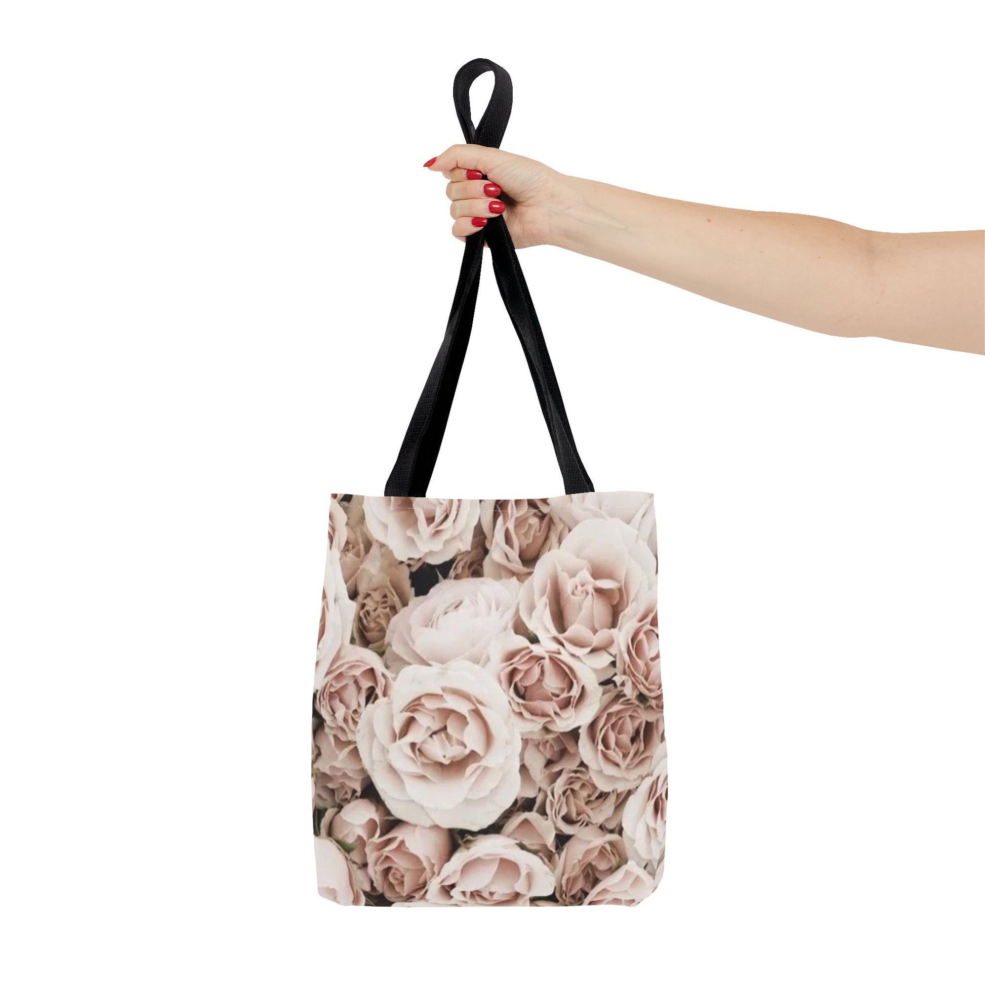 Light Pink Roses Floral Tote Bag for Women – Soft & Feminine