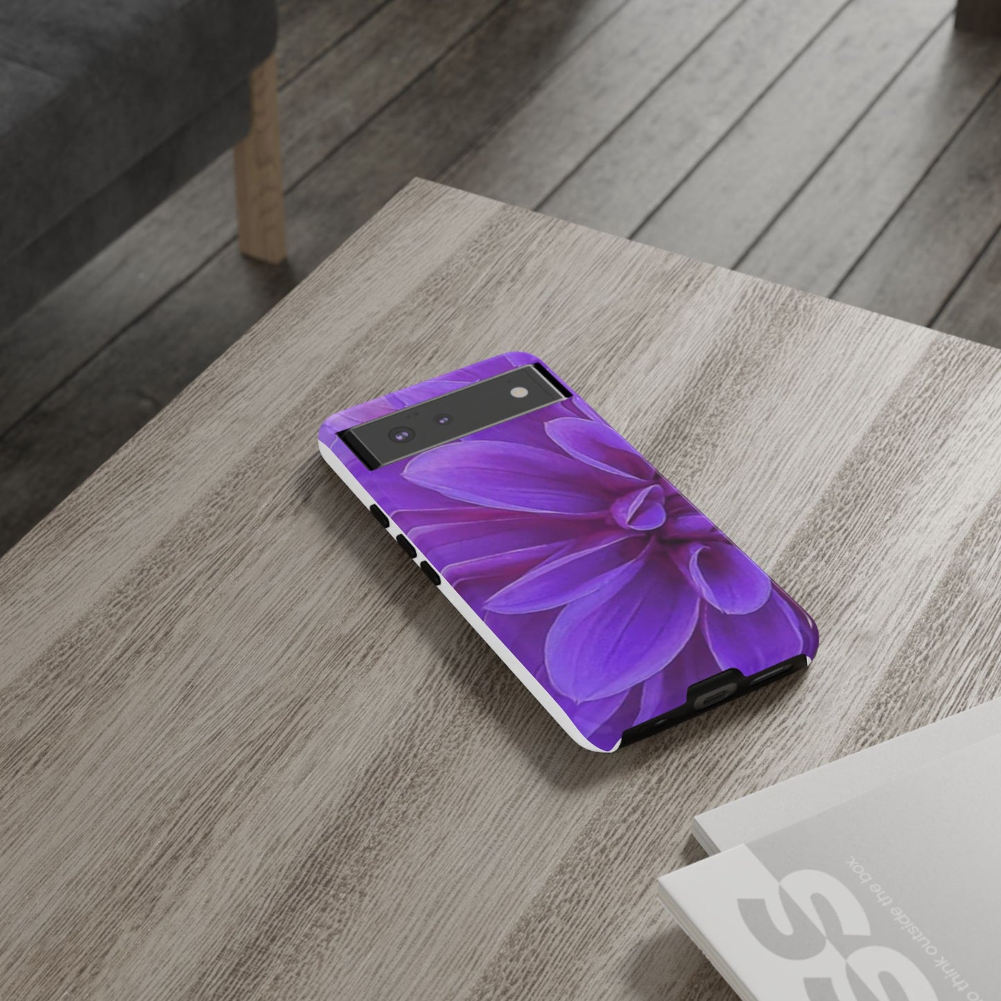 Purple Dahlia Tough Phone Case