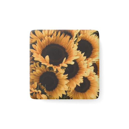 Sunflower Floral Square Magnet – Floral Square Magnets