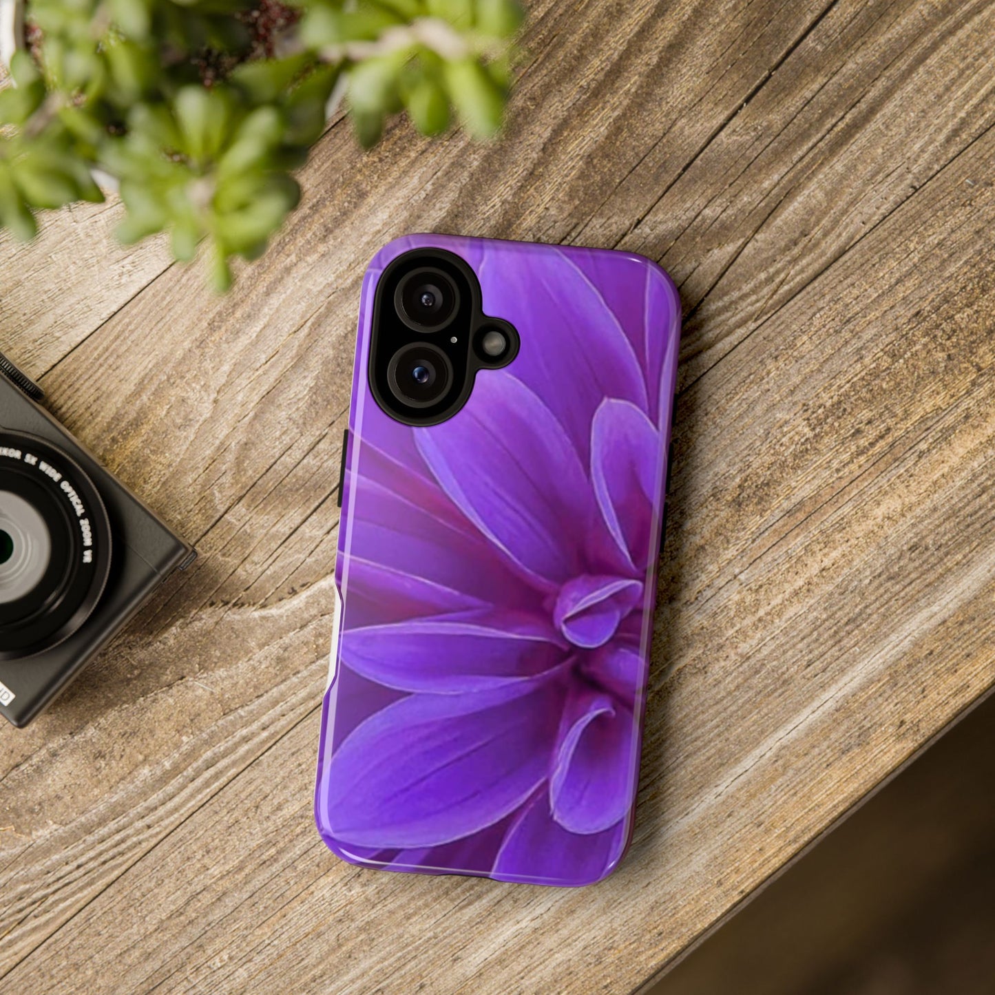 Purple Dahlia Tough Phone Case