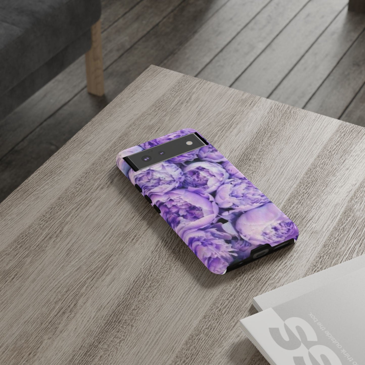 Purple Peony Tough Phone Case