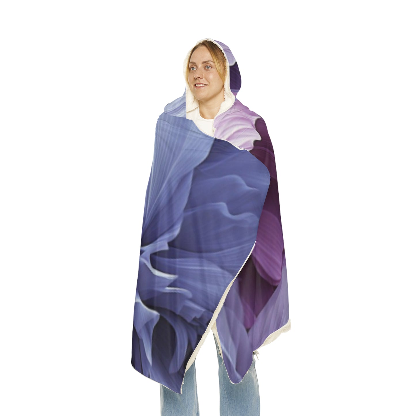 Floral Flow Hood Blanket