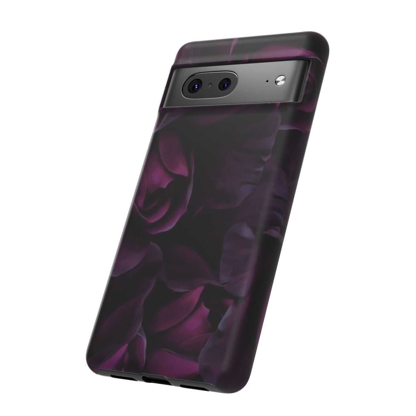 Dark Purple Floral Tough Phone Case