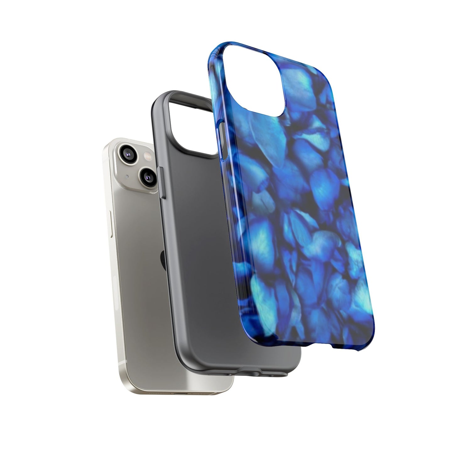 Blue Petals Tough Phone Case