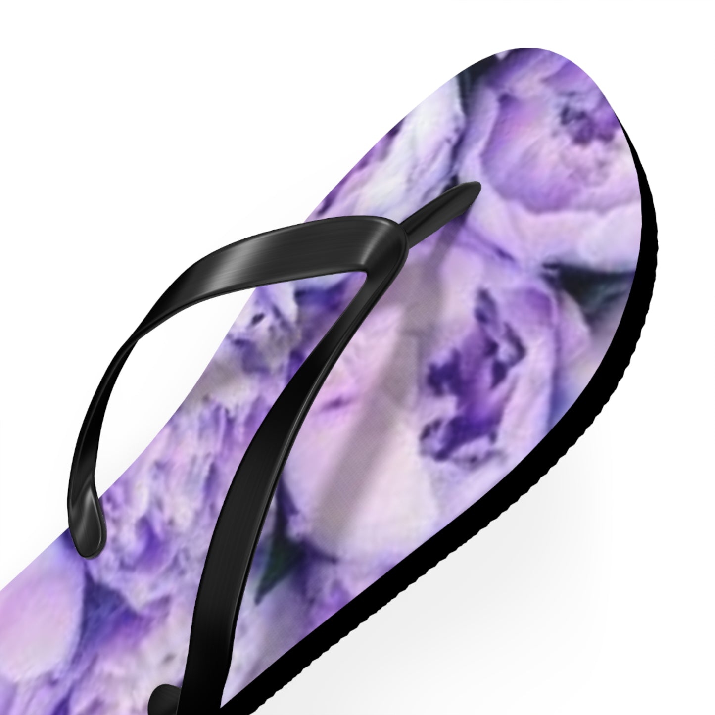Purple Peony Flip Flops