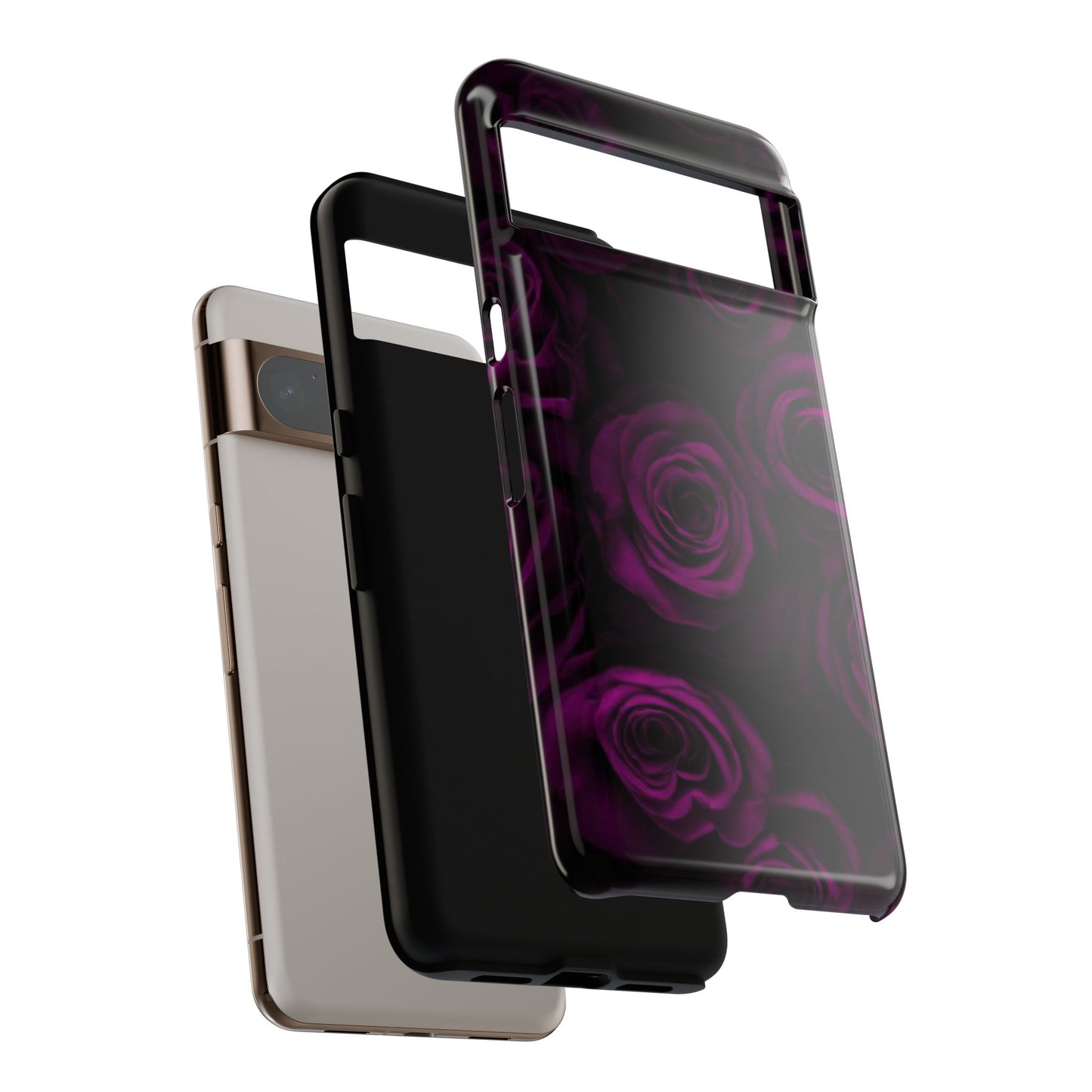 Dark Purple Roses Phone Tough Case