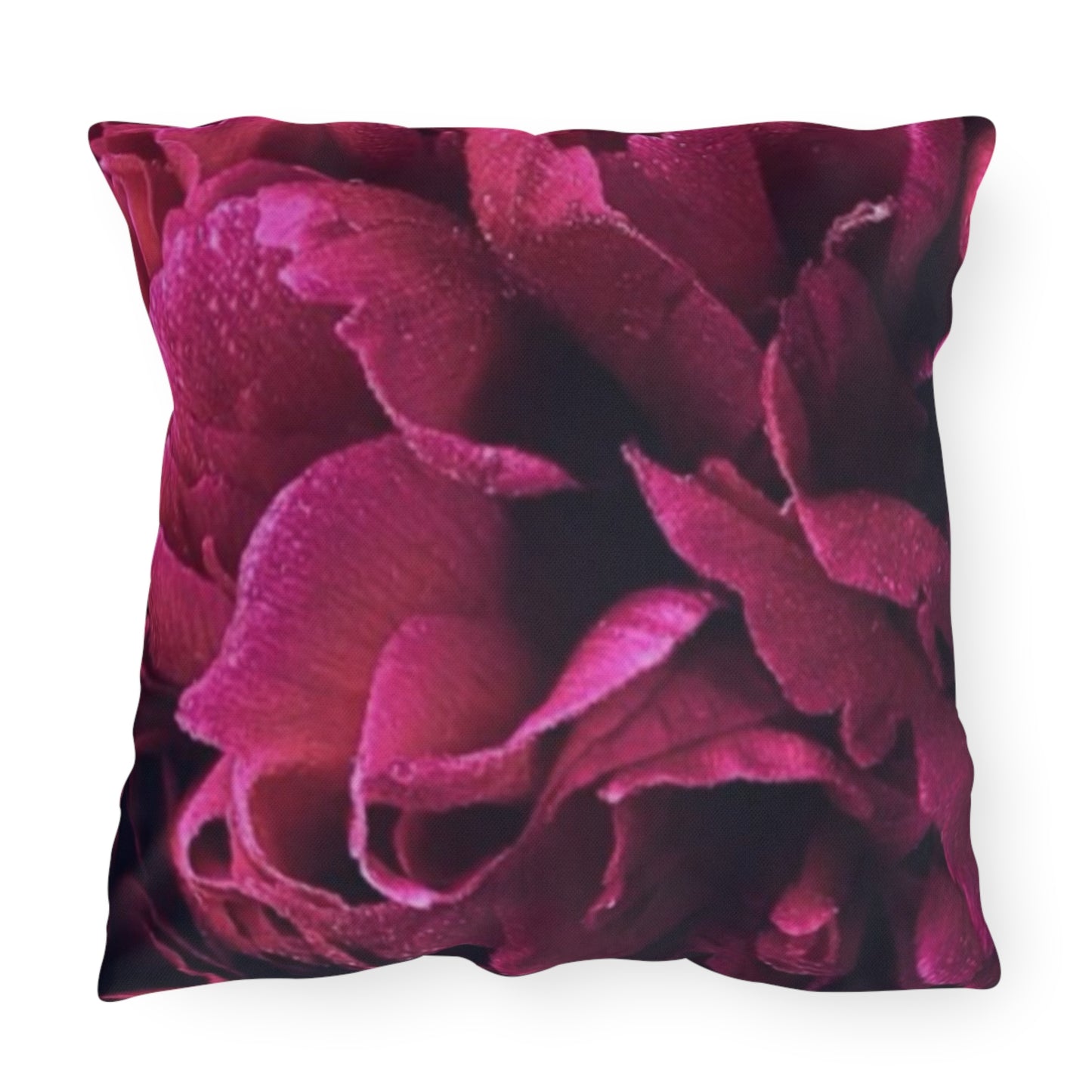 Magenta Floral Outdoor Pillow