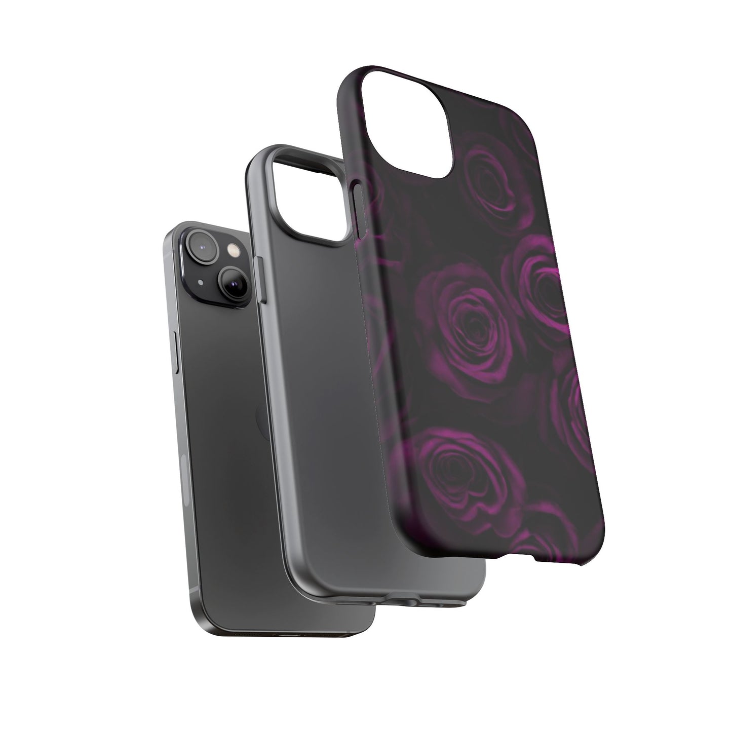 Dark Purple Roses Phone Tough Case