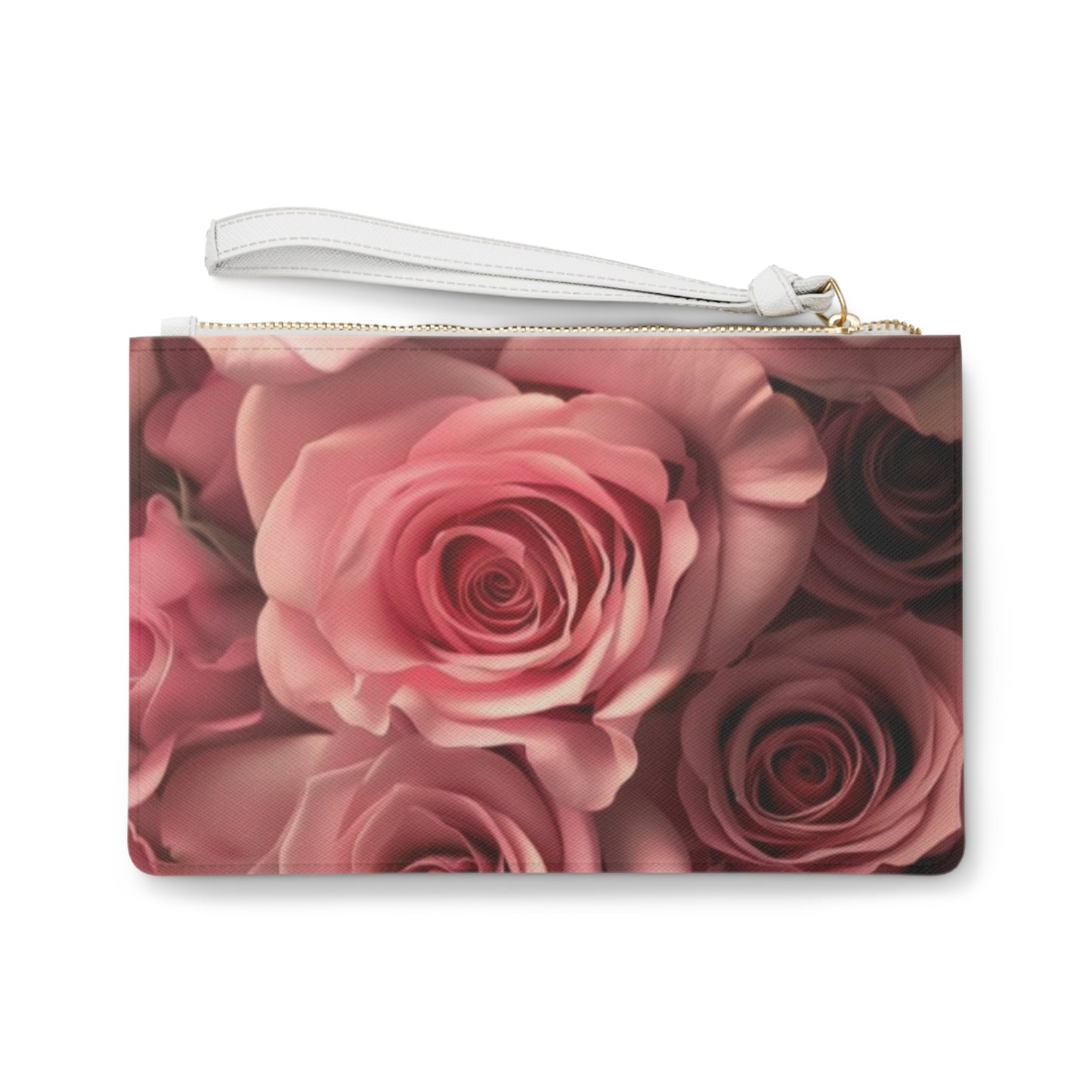 Pink Roses Clutch Bag