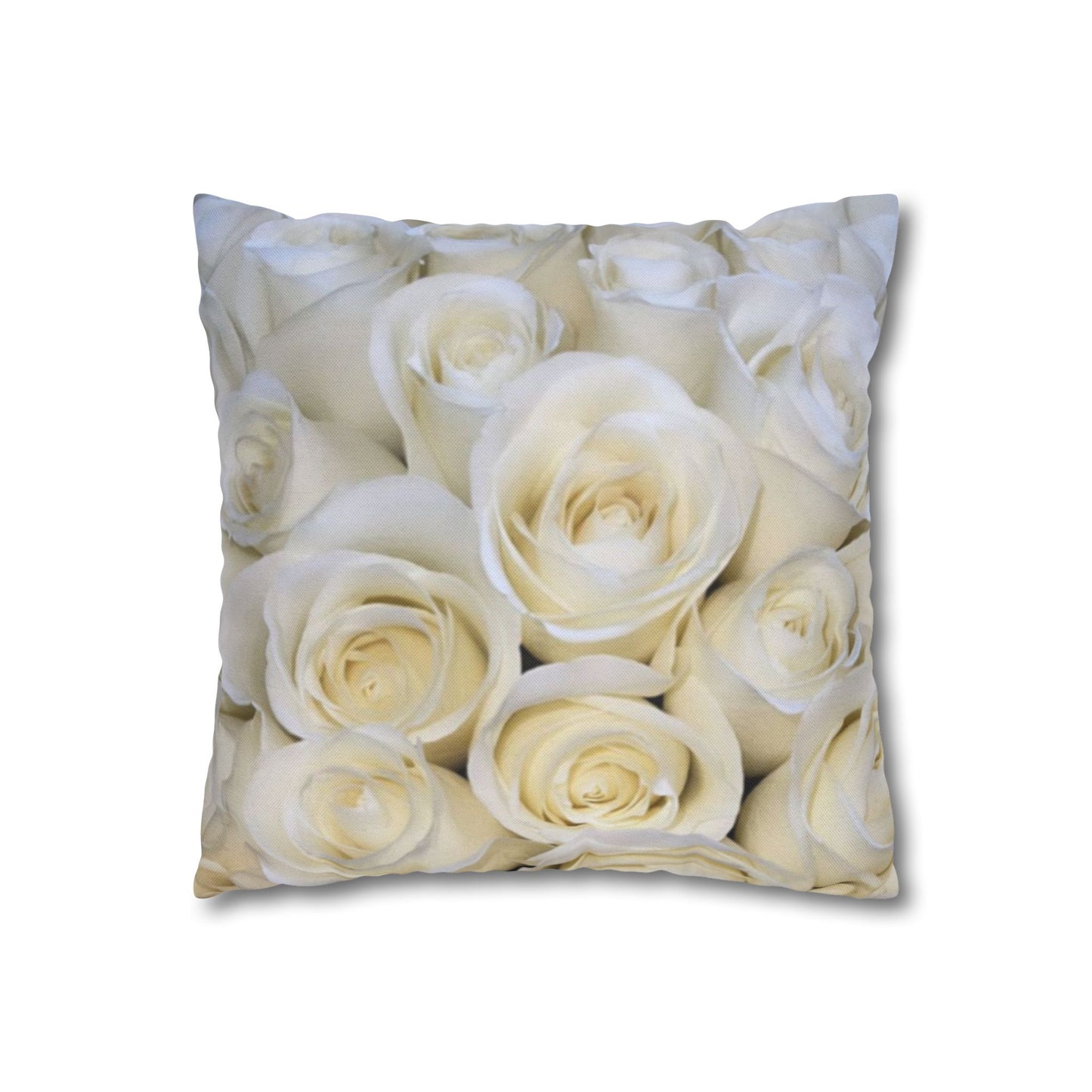 White Roses Square Pillowcase